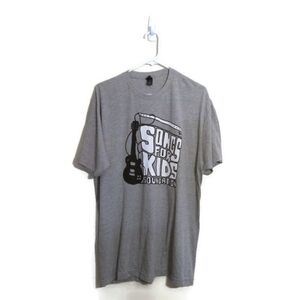 Songs For Kids Foundation Music Mens Gray Crewneck T-Shirt Sz XL
